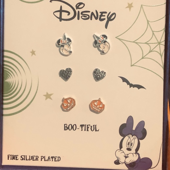 Disney Other - Disney Halloween Stud Earring Set of Three